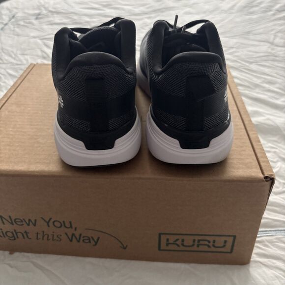 Kuru Flex Via Mens Size 8 Black White Athletic Running Walking Shoes Sneakers main image 4
